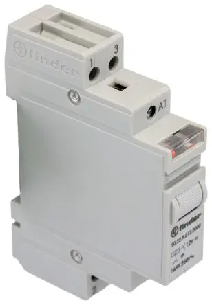 Produktfoto 1 von Finder 20 Stromstoßschalter modular DIN-Hutschiene, 12V dc Spule, max. 16A, 250V ac, Schraube