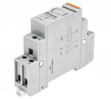 Produktfoto 1 von Finder 22 Leistungsrelais 230V ac Spule DIN-Hutschiene 20A 4.3 kΩ 3 W