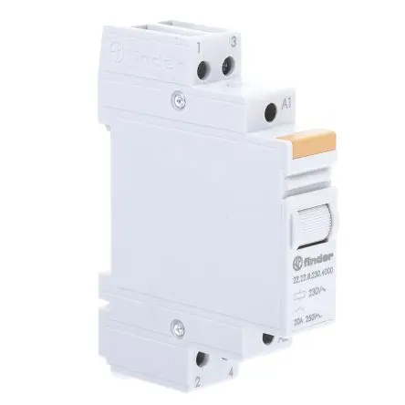 Produktfoto 1 von Finder 22 Relais 230V ac Spule 2 Schließer DIN-Hutschiene 20A 4.2 kΩ 3 W