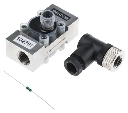 Produktfoto 1 von RS PRO 125 °C Durchflussmesser 0.25l/min 6.5l/min BSP 1/2 Zoll BSP, 1/4 BSP