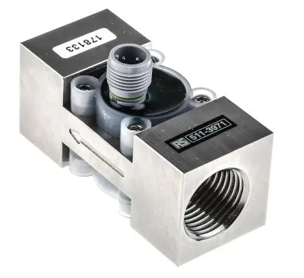 Produktfoto 1 von RS PRO 1024 125 °C Durchflussmesser 0.5l/min 15l/min BSP 1/2 Zoll BSP, 1/4 BSP