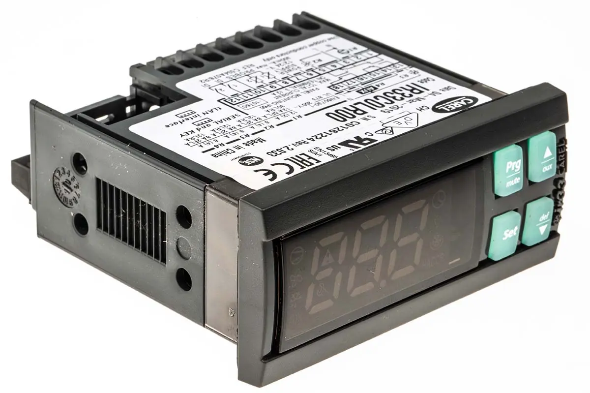 Produktfoto 1 von Carel IR33 Zweipunkt-Temperaturregler, 4 x/ Thermoelement, Typ K Eingang, 12 → 24 Vac, 76.2 x 34.2mm