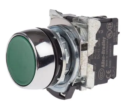 Produktfoto 1 von Allen Bradley 800F Druckschalter Tastend Panel Ø 22 mm, SPST 5 V 600 V, IP66