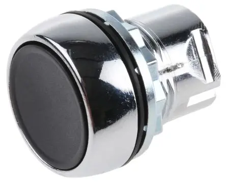 Produktfoto 1 von Allen Bradley 800F Drucktastenkopf Ø 22 mm, Schwarz Tastend Rund Rund Kunststoff, IP65