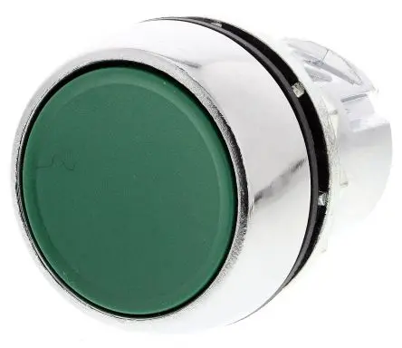 Produktfoto 1 von Allen Bradley 800F Drucktastenkopf Ø 22 mm, Grün Tastend Rund Rund Kunststoff, IP65