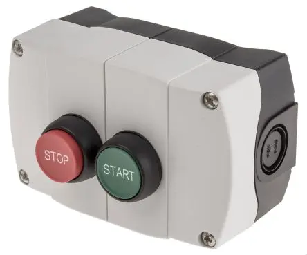 Produktfoto 1 von Allen Bradley Start-Stopp Drucktaster-Steuerstation 1 Schließer/1 Öffner Grün, Rot Kunststoff, IP66 Grau Ø 22 mm