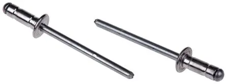 Produktfoto 1 von POP Blende Niet, Ø 4 mm x 10.5 mm, Aluminium, 4.2 mm aus Stahl