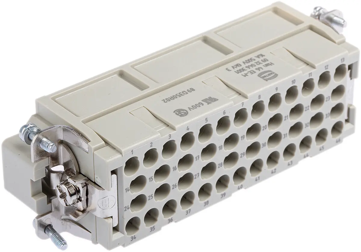Produktfoto 1 von HARTING Han EE Industrie-Steckverbinder Kontakteinsatz, 46-polig 16A Stecker