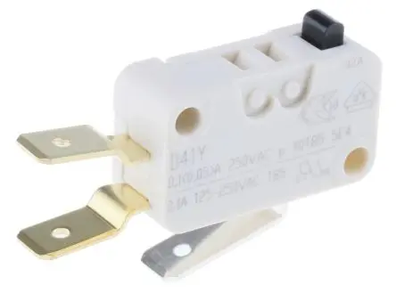 ZF Mikroschalter Taste-Betätiger Stecker, 1-poliger Umschalter, 250 V ac, 100mA IP40 0.735N -40 °C - 85 °C