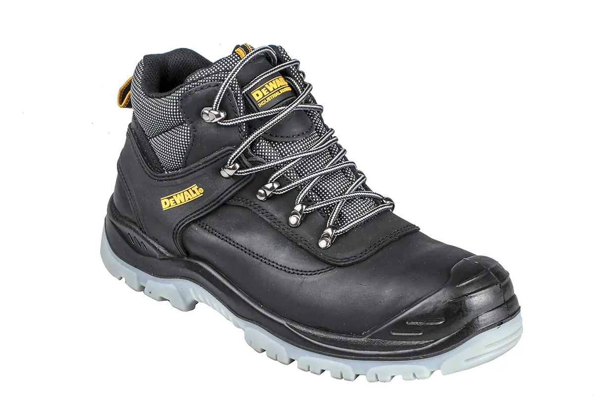 Produktfoto 1 von DeWALT Laser EN20345 Ja, Herren, Sicherheitsstiefel Schwarz, Weiß mit Edelstahl-Schutzkappe, Größe 44 10
