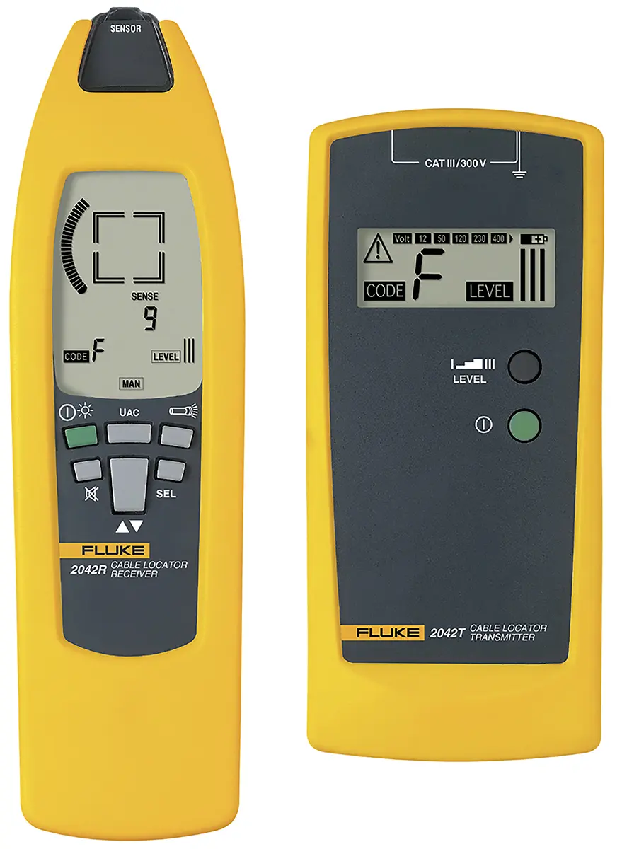 Produktfoto 1 von Fluke 2042, Kabelfinder Kabelfinder mit LCD-Anzeige, Erfassungstiefe 2.5m, bis 400 V Batterie / 60 Hz