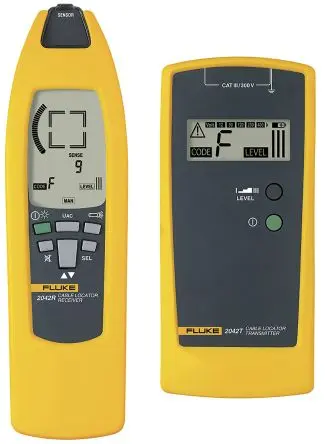 Produktfoto 1 von Fluke 2042, Kabelfinder Kabelfinder mit LCD-Anzeige, Erfassungstiefe 2.5m, bis 400 V Batterie / 60 Hz