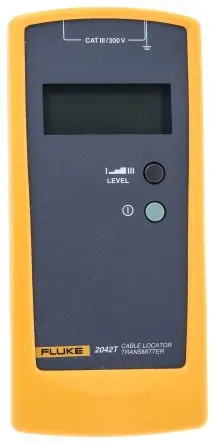 Produktfoto 1 von Fluke 2042T, Leitungsucher-Transmitter Kabelfinder mit LCD-Anzeige, Erfassungstiefe 2.5m, bis 400 V Batterie / 60 Hz