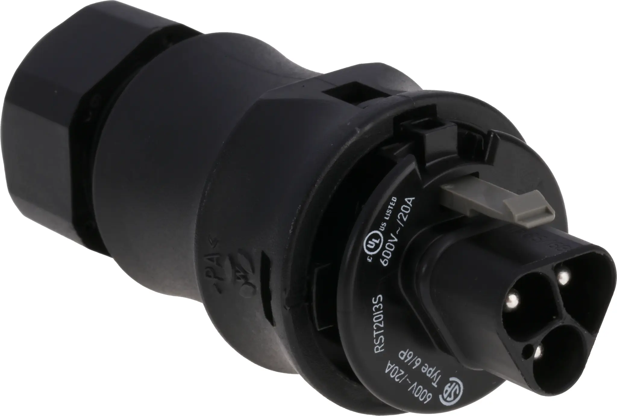 Produktfoto 1 von Wieland Stecker RST20i3 Leuchtensteckverbinder, Rundsteckverbinder, Kontakte: 3, Kabelmontage, 20A, Schwarz, 0,75 6 mm²