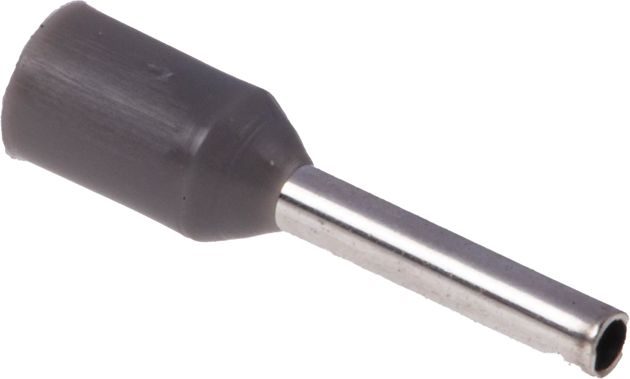 Produktfoto 1 von RS PRO Aderendhülsen-Crimp, Stift ø 1.5 mm, Grau, Nylon, 8.0 mm, 14.3mm, Isoliert, 18 AWG max.