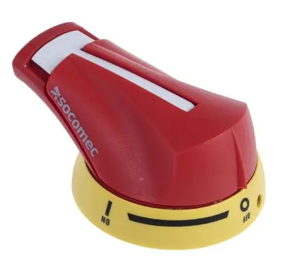 Produktfoto 1 von Socomec Gelb, Rot FUSERBLOC Drehgriff für M-Serie, IP65