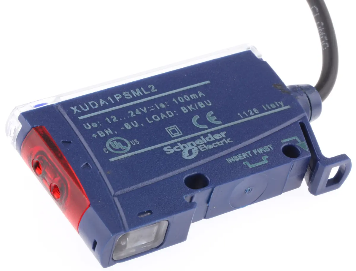 Produktfoto 1 von Telemecanique Sensors Kunststoff PnP LWL-Sensor Kabel 1 kHz IP65 0.5 ms 24 V dc LED