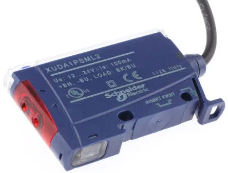 Produktfoto 1 von Telemecanique Sensors Kunststoff PnP LWL-Sensor Kabel 1 kHz IP65 0.5ms 24V dc LED