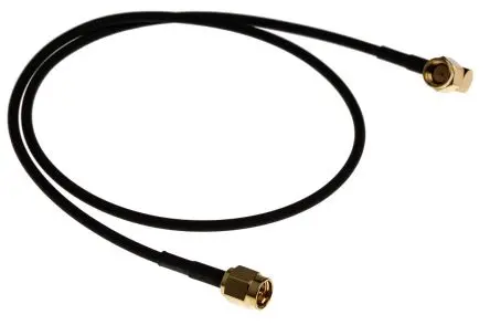 Produktfoto 1 von RS PRO SMA RG174 Koaxialkabel, Abgeschlossen, 50 Ω, 500 mm, Schwarz