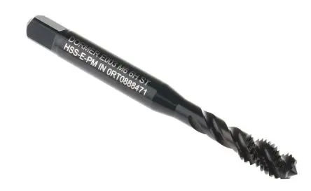 Produktfoto 1 von Dormer Gewindebohrer HSS Maschinen, Metrisch Spiralnut, Rechtsgewinde, 1-teilig M6
