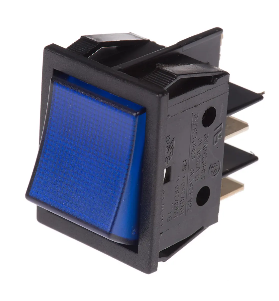 Produktfoto 1 von Molveno Panel Kippschalter DPST Aus-Ein Ein-Aus, 16 A Beleuchtet, IP40