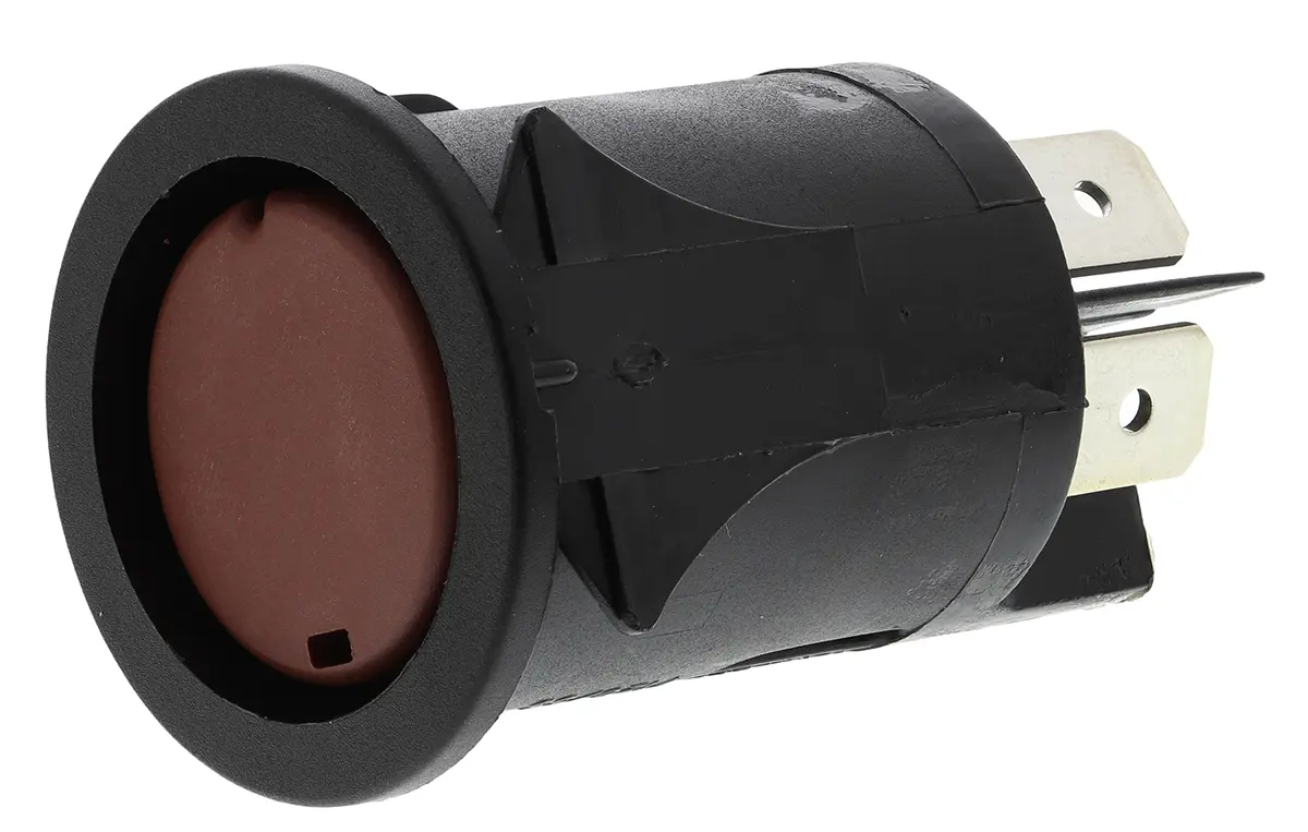 Produktfoto 1 von Molveno SP Druckschalter Beleuchtet Rastend Panel Ø 25 mm, 2-poliger Umschalter / 16 A 250 V ac, IP40, IP40