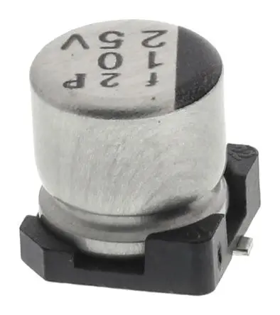 Produktfoto 1 von Nichicon WT Oberfläche Kondensator 10 μF Lot 20 % / 25V dc SMD, Ø 5 mm x 5.4 mm x 10 mm, 105 °C