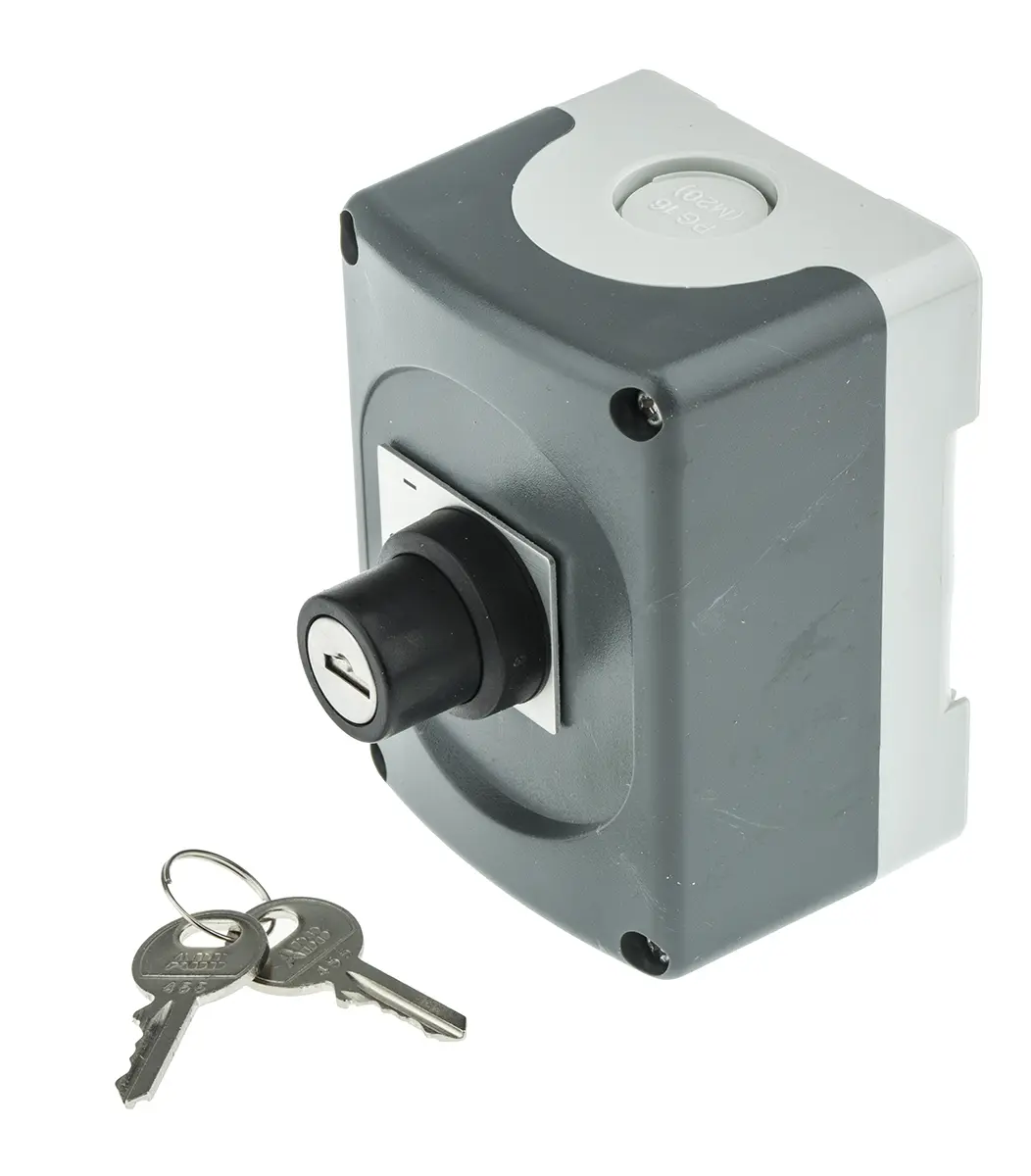 Produktfoto 1 von ABB Steuerstation-Schalter SPST Kunststoff, IP66 Kunststoff Ø 22 mm
