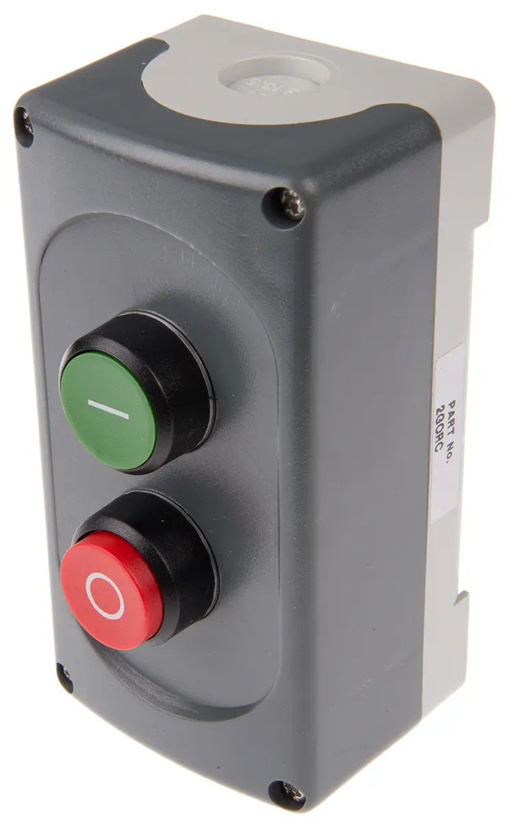 Produktfoto 1 von ABB Drucktaster-Steuerstation Kunststoff, IP66 Kunststoff Grau Ø 22 mm