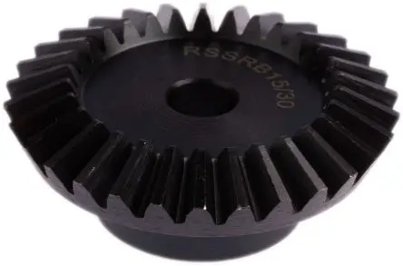 Produktfoto 1 von RS PRO Stahl Winkelgetriebe Zahnrad, 20 °, Schmiege Modul 1.5, 30 Zähne, Bohrung 8 mm