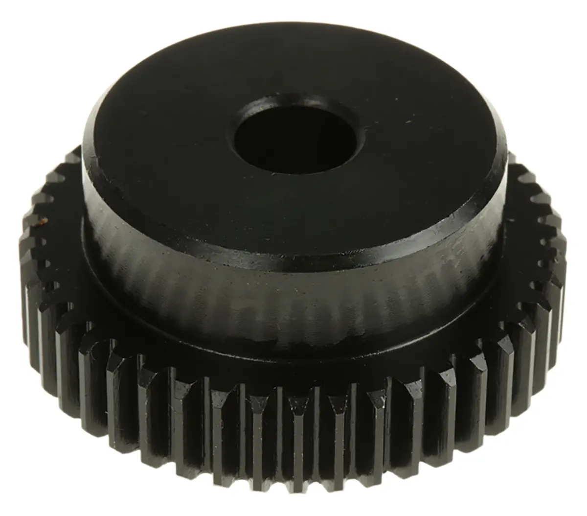 Produktfoto 1 von RS PRO Stahl Stirnrad 44 Zähne / Modul 1, Wälzkreis-Ø 44 mm, Nabe Ø 35 mm / Bohrung 10 mm