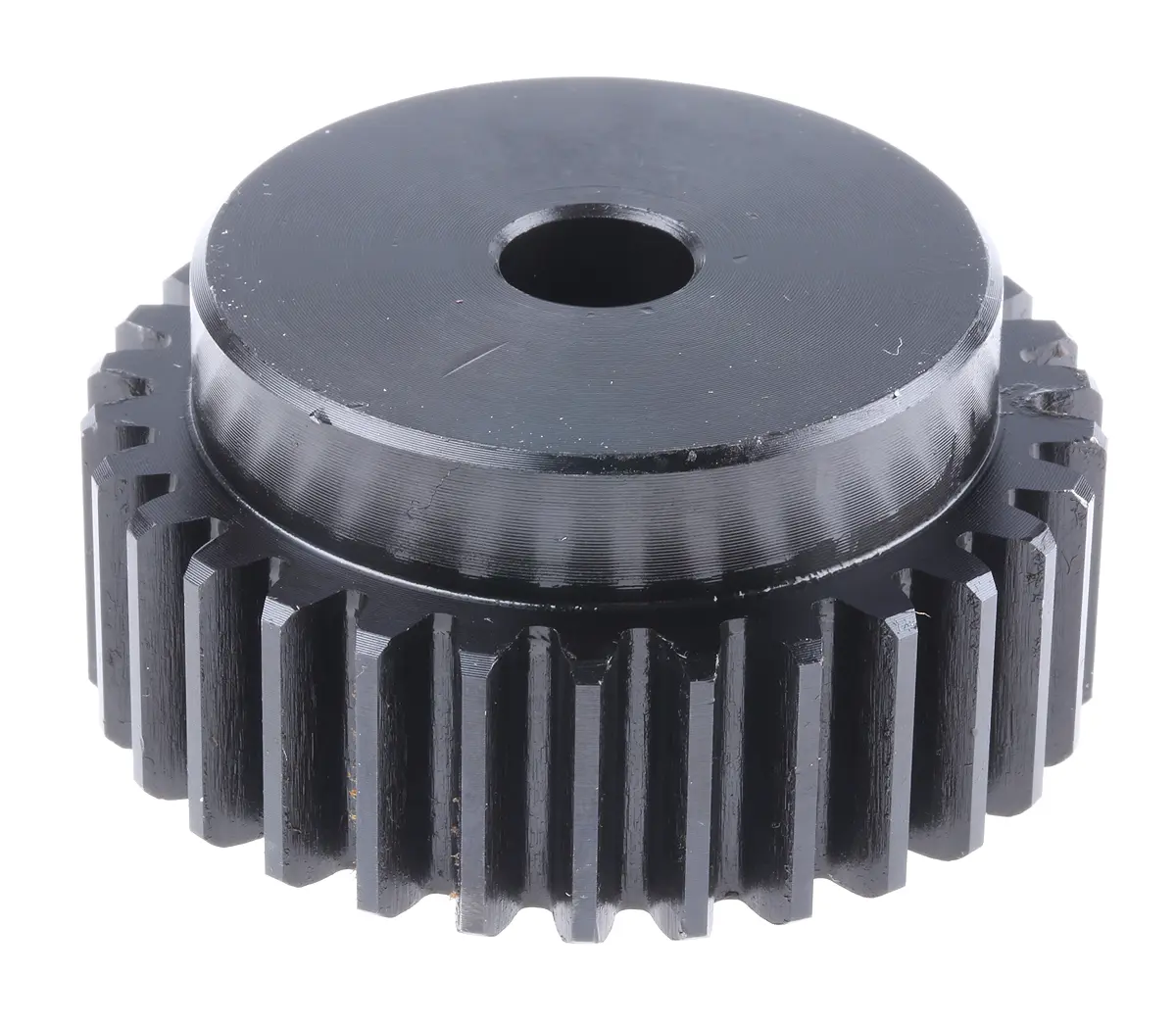 Produktfoto 1 von RS PRO Stahl Stirnrad 30 Zähne / Modul 2, Wälzkreis-Ø 60 mm, Nabe Ø 50 mm / Bohrung 12 mm