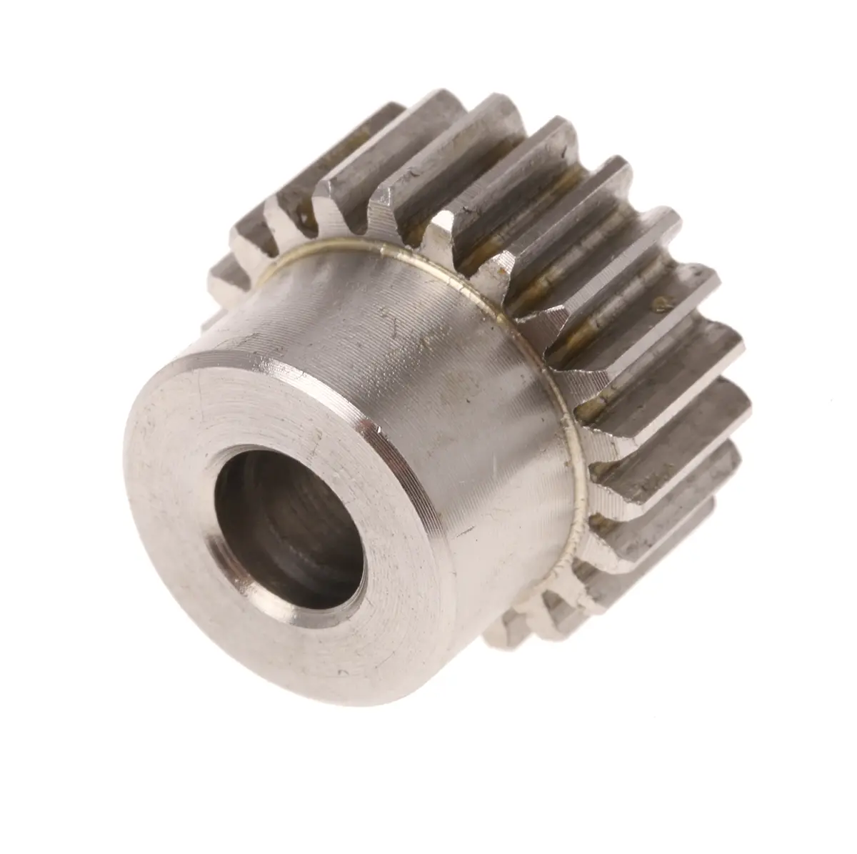 Produktfoto 1 von RS PRO Edelstahl Stirnrad 22 Zähne / Modul 1, Wälzkreis-Ø 22 mm, Nabe Ø 18 mm / Bohrung 8 mm