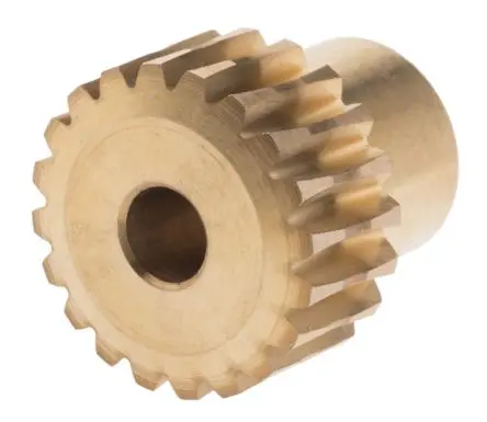 Produktfoto 1 von RS PRO Schneckenradgetriebe, 0.8 Modul, Bronze, 20 Zähne 16.03 mm 18 mm