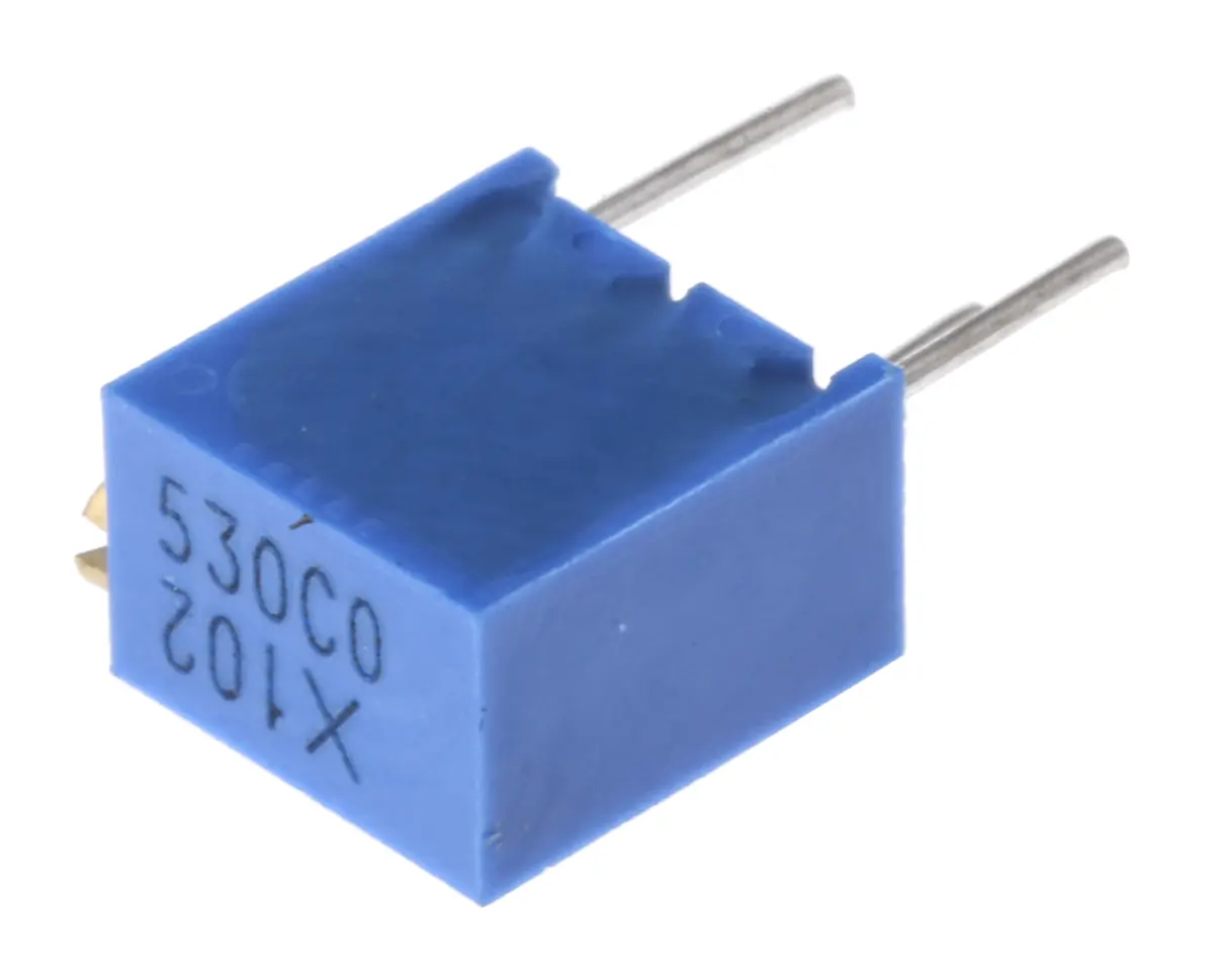 Bourns 3266 12-Gang Durchsteckmontage Trimm-Potentiometer, Seitliche Einstellung, 1 kΩ, 10 %, 0.25 W, Stift, L. 7.73 mm