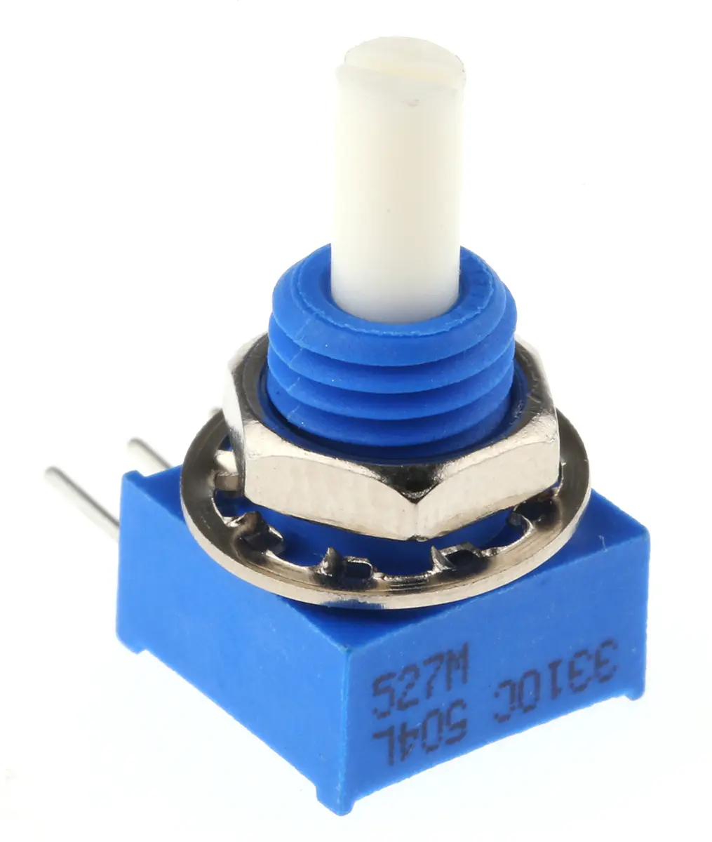 Produktfoto 1 von Bourns 3310  Dreh Potentiometer 500kΩ ±20% / 0.25W , Schaft-Ø 3,18 mm