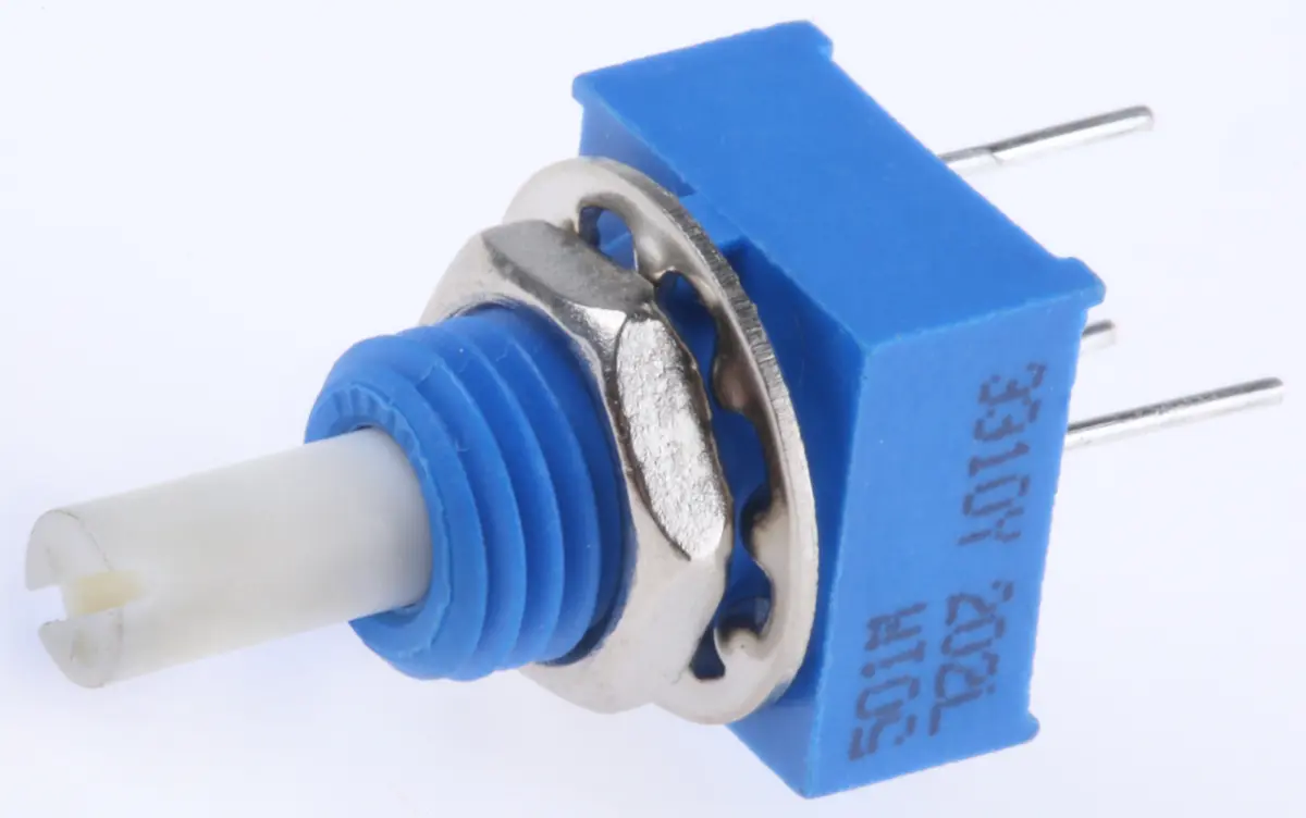 Bourns 3310, Schraubmontage Endlos Dreh Potentiometer 5kΩ ±20% / 0.25W , Schaft-Ø 3,18 mm
