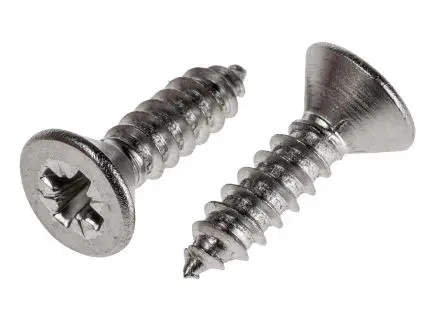 Produktfoto 1 von RS PRO Selbstschneidende Schraube DIN 7982C Pozidriv, Edelstahl Senkkopf x 19 mm glatt