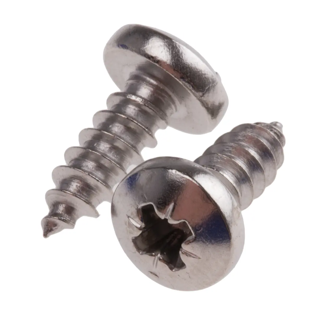 Produktfoto 1 von RS PRO Selbstschneidende Schraube DIN 7981C Pozidriv, Edelstahl Flachrund x 13 mm glatt