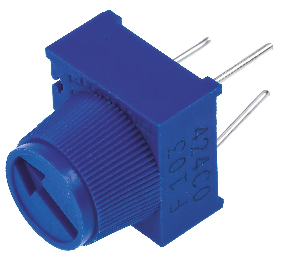 Bourns 3386 1-Gang Durchsteckmontage Trimm-Potentiometer, Einstellung von oben, 10 kΩ, 10 %, 0.5 W, Stift, L. 9.53 mm