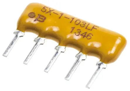 Produktfoto 1 von Bourns Serie 4600X Widerstands-Array BUS, 4 x 10 kΩ, 0.63 W 2 %, Bauform SIP Lot