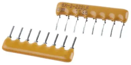 Produktfoto 1 von Bourns Serie 4600X Widerstands-Array ISOL, 4 x 2.2 kΩ, 1 W 2 %, Bauform SIP Lot