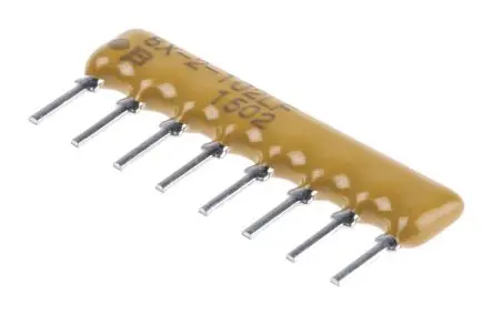 Produktfoto 1 von Bourns Serie 4600X Widerstands-Array ISOL, 4 x 1 kΩ, 1 W 2 %, Bauform SIP Lot