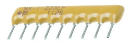 Produktfoto 1 von Bourns Serie 4600X Widerstands-Array BUS, 8 x 22 kΩ, 1.13 W 2 %, Bauform SIP Lot