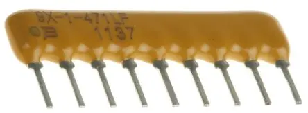 Produktfoto 1 von Bourns Serie 4600X Widerstands-Array BUS, 8 x 470 Ω, 1.13 W 2 %, Bauform SIP Lot