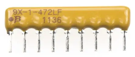 Produktfoto 1 von Bourns Serie 4600X Widerstands-Array BUS, 8 x 4.7 kΩ, 1.13 W 2 %, Bauform SIP Lot