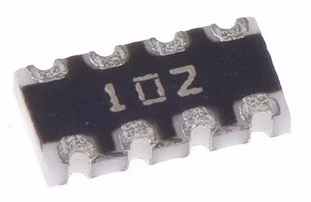 Produktfoto 1 von Bourns Serie CAT16 Widerstands-Array ISOL, 4 x 1 kΩ, 0.25 W 5 %, Bauform 1206 Konkav