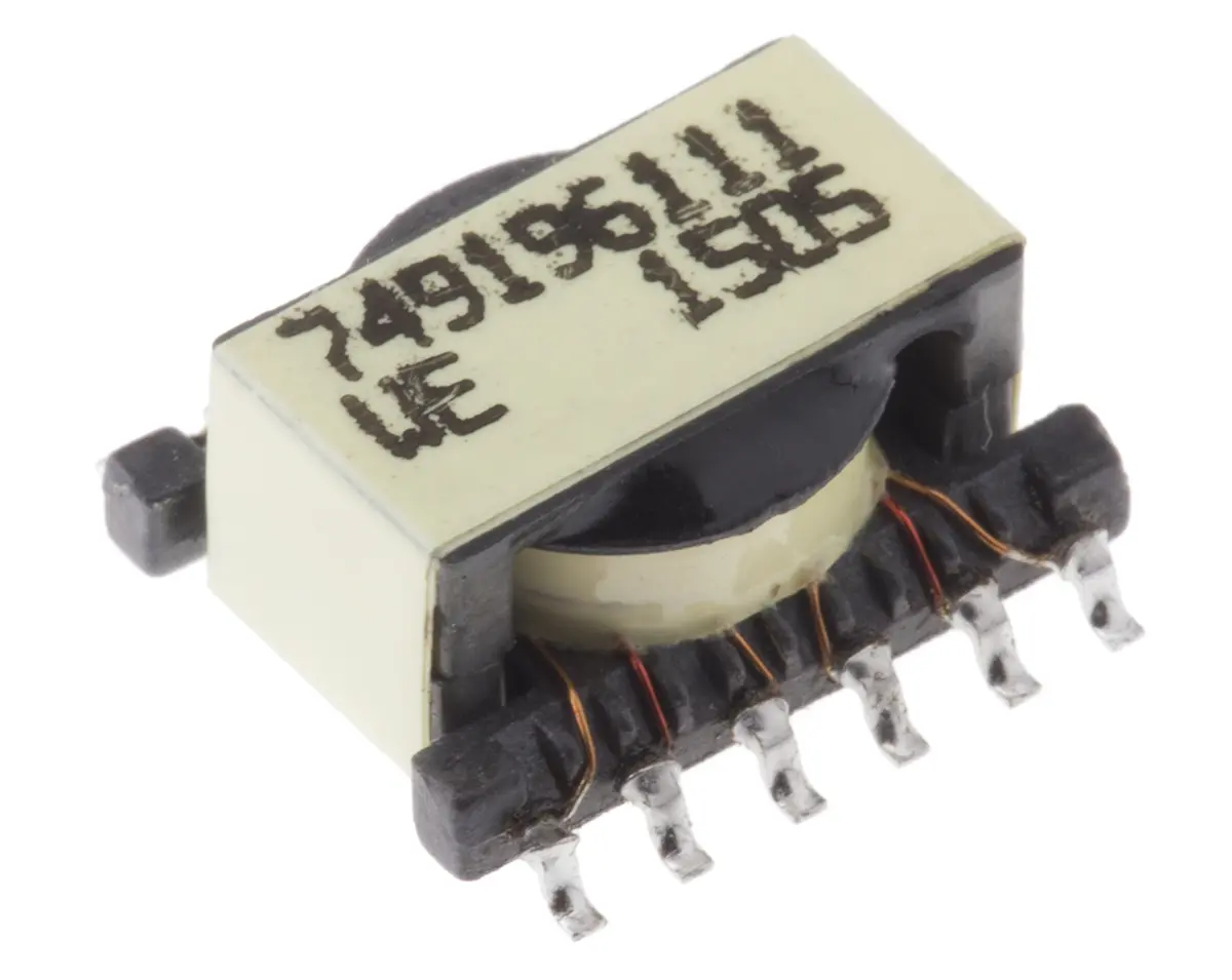 Produktfoto 1 von Wurth Elektronik Impulstransformator 27.4 μH 344mΩ 1:1:1:1:1:1 Oberfläche 0.21μH