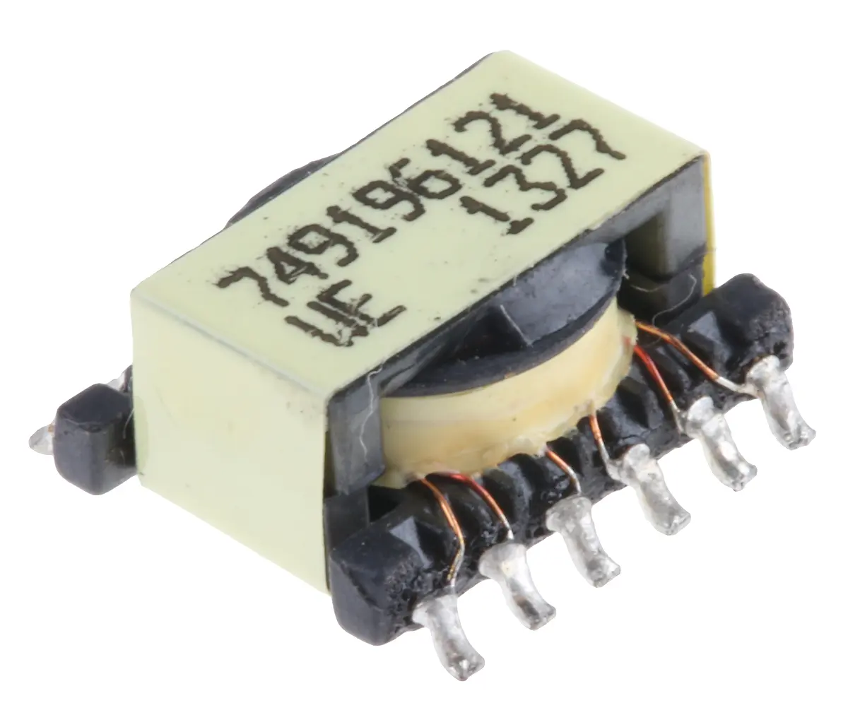 Produktfoto 1 von Wurth Elektronik Impulstransformator 14.7 μH 344mΩ 1:1:1:1:1:1 Oberfläche 0.21μH