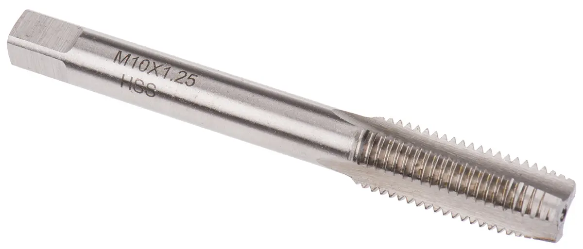 RS PRO Gewindebohrer HSS, Metrisch Fein Zweiter Schnitt, 1-teilig M10
